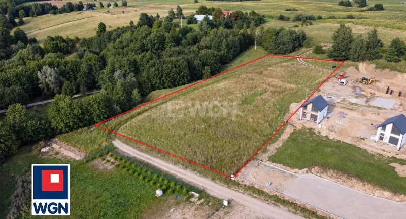 Grunt budowlany jednorodzinny na  sprzedaż Pieczarki - Działka z WZ z widokiem na jezioro - Pieczarki